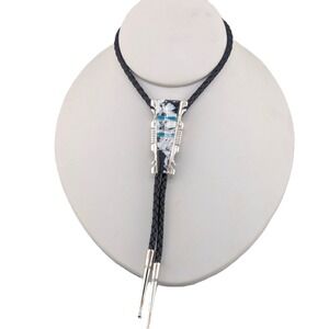 Bolo Tie Navajo Sterling Silver Western Cowboy Native American Handmade Jewelry*